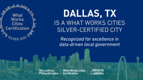 City of Dallas is recognized for excellence in data-driven local government